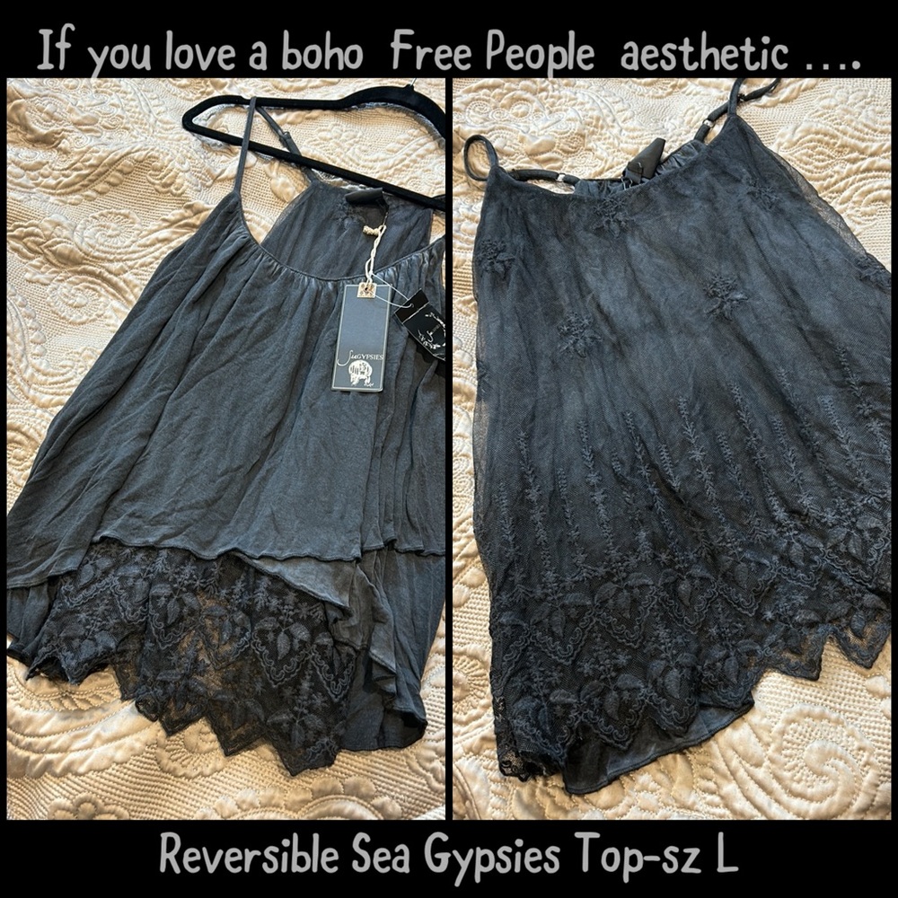 Reversible Sea Gypsies Bohemian Top-NWT-large